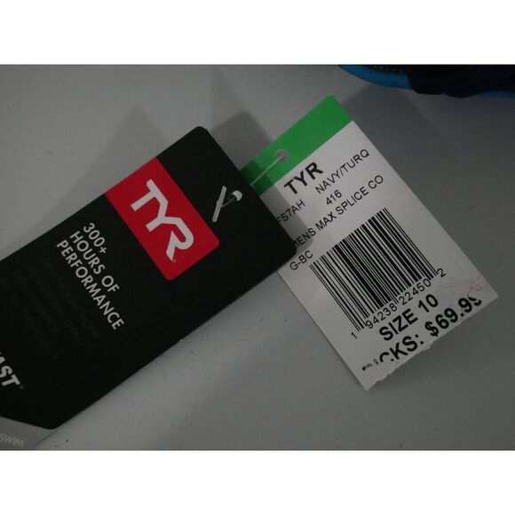 TYR Durafast Elite® Women's UPF50+ Chlorine Proof Swimsuit Blue Size 10 - Picture 7 of 7